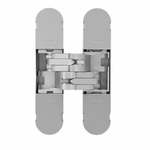 Дверная петля скрытой установки Ceam с 3D регулировкой 1129 100x22 (25-40кг) NIK никель блестящий